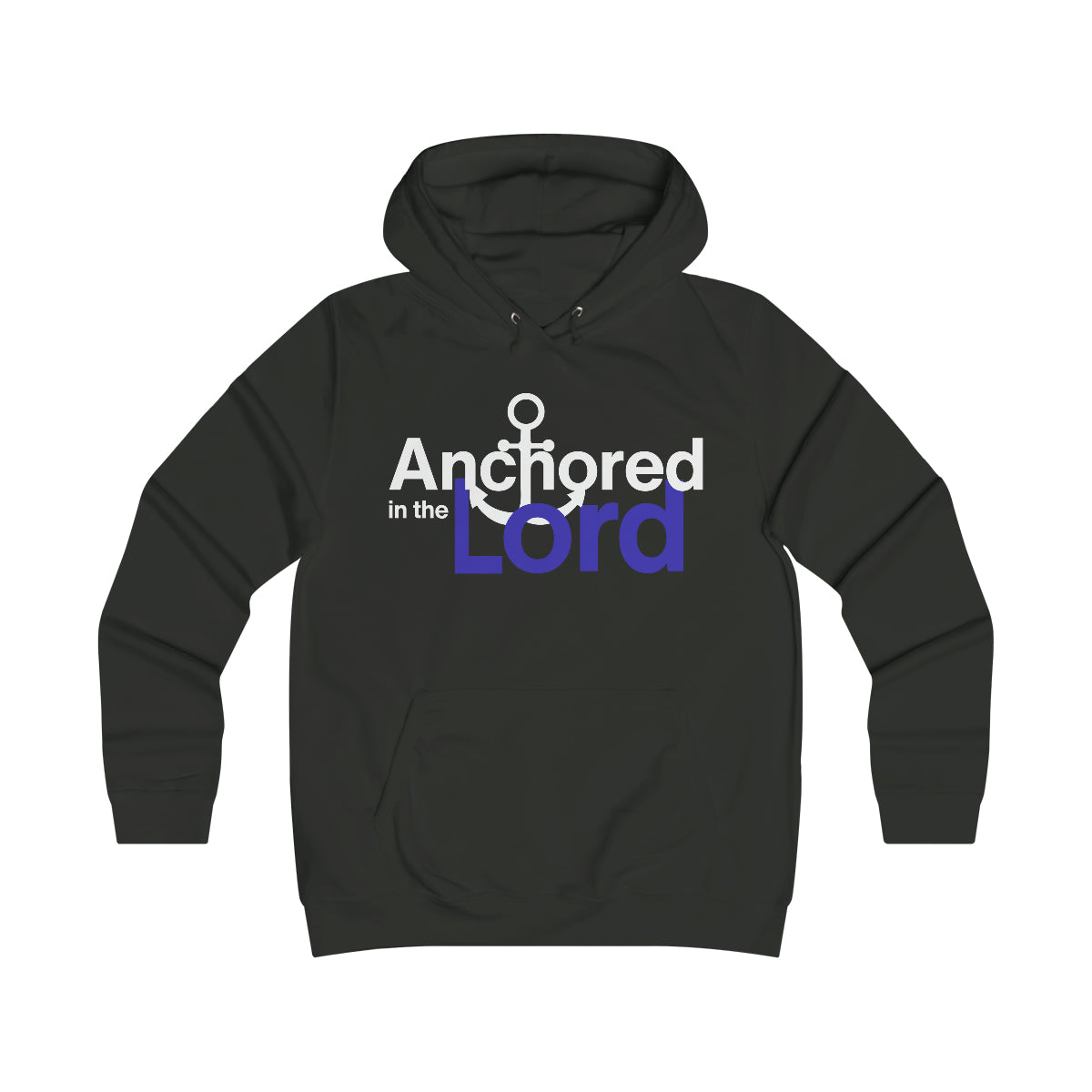 Anchored In The Lord Girlie College Hoodie