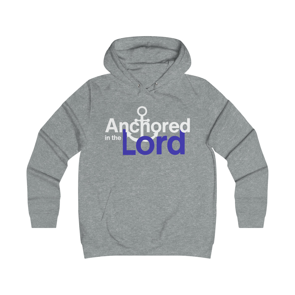 Anchored In The Lord Girlie College Hoodie