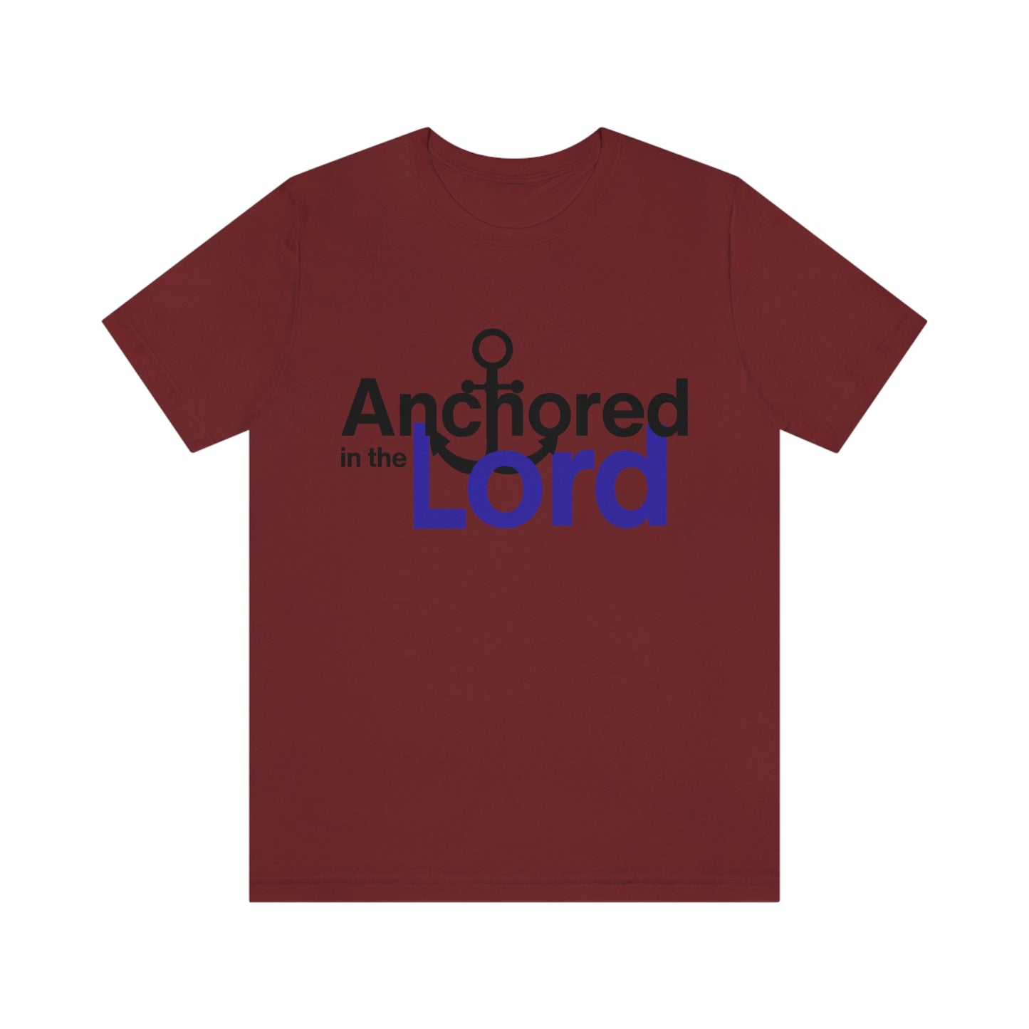 Anchored In The Lord Unisex Jersey Short Sleeve Tee
