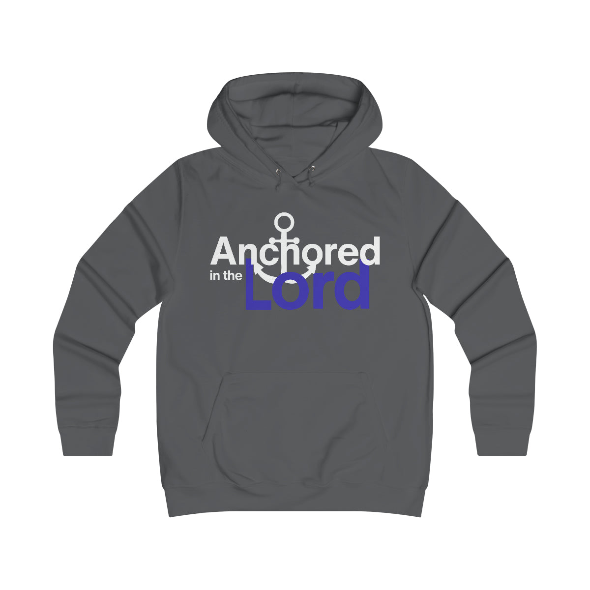 Anchored In The Lord Girlie College Hoodie