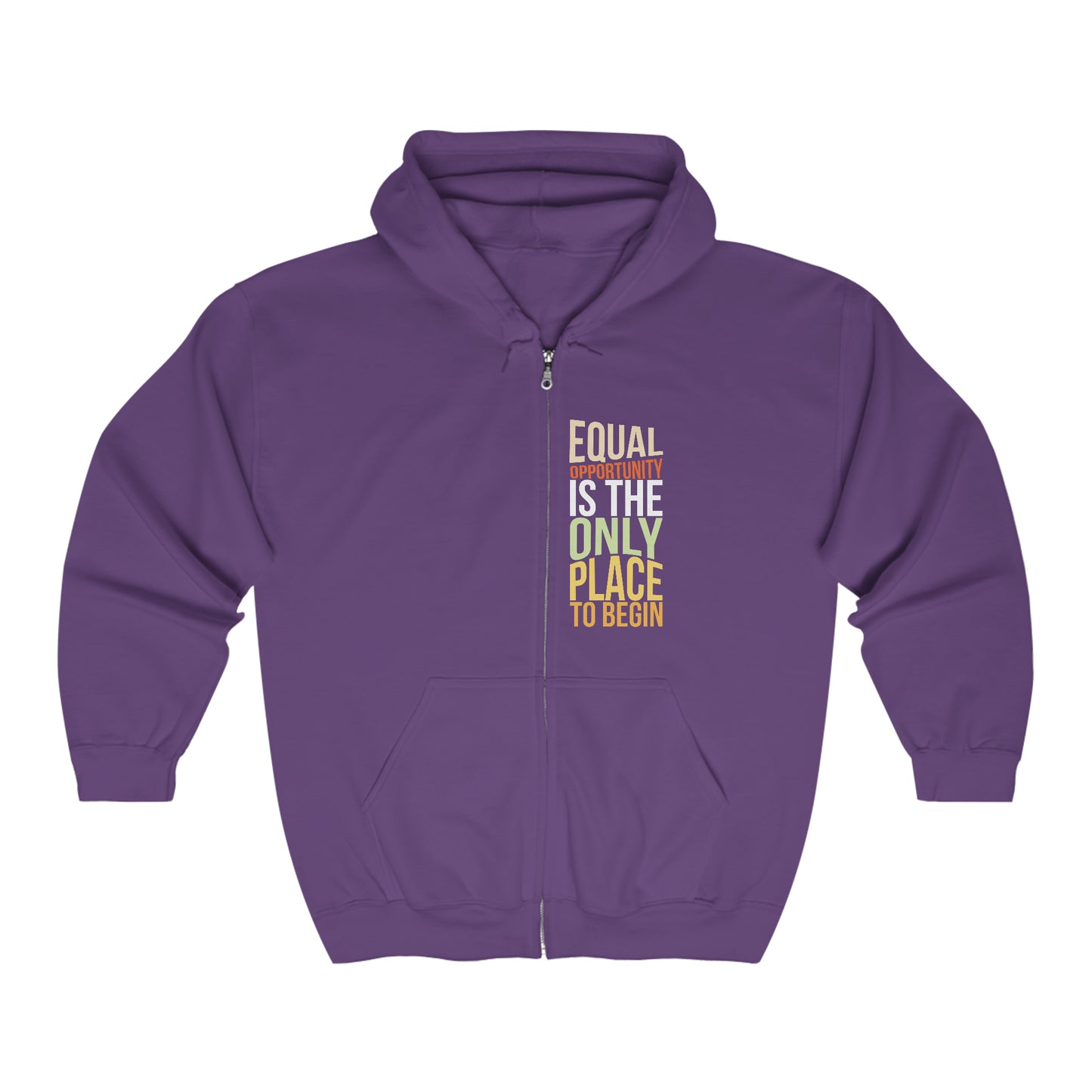 Equal Opportunity Unisex Heavy Blend™ Full Zip Hooded