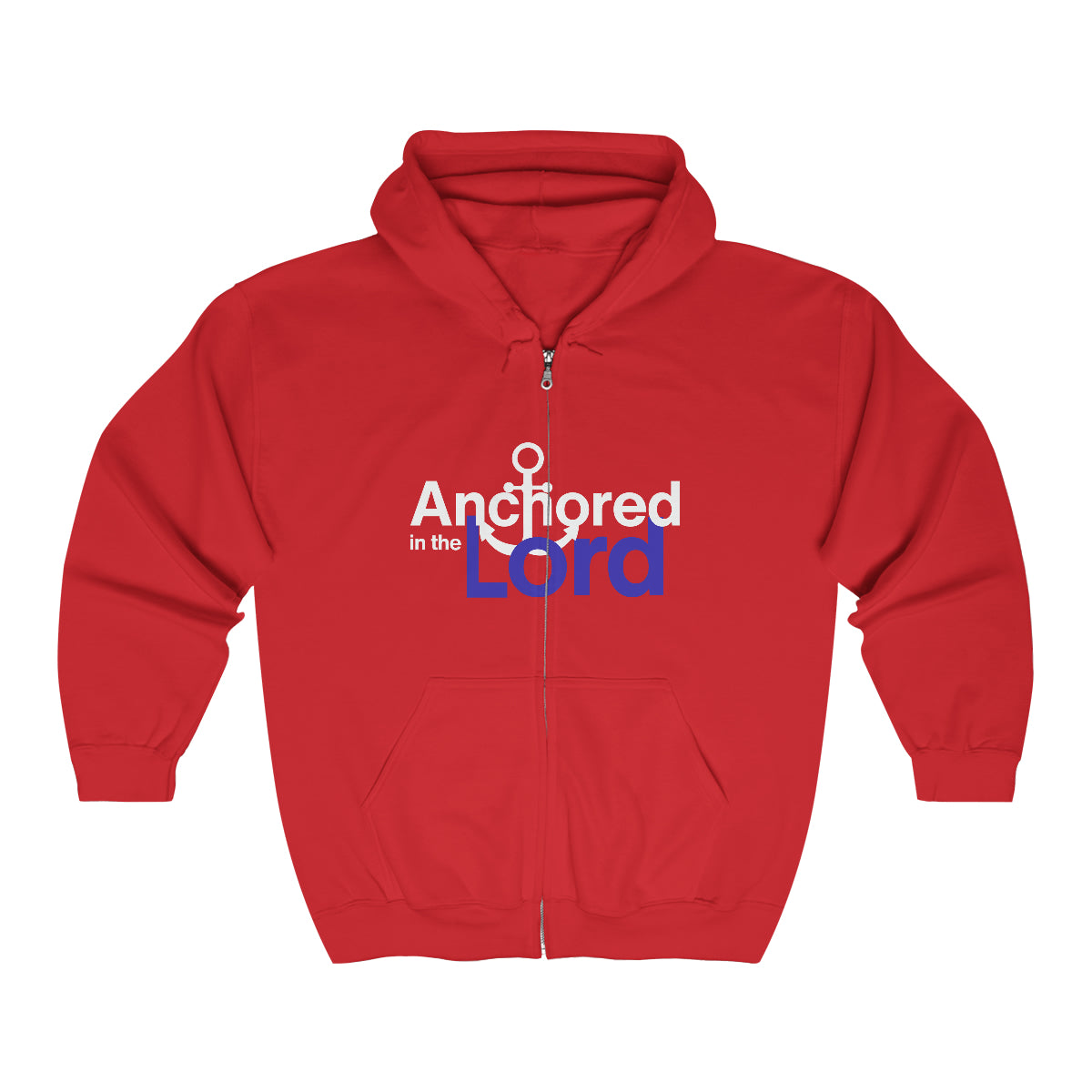 Anchored In The Lord Unisex Heavy Blend™ Full Zip Hooded