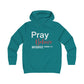 Pray Believe Anticipate Girlie College Hoodie