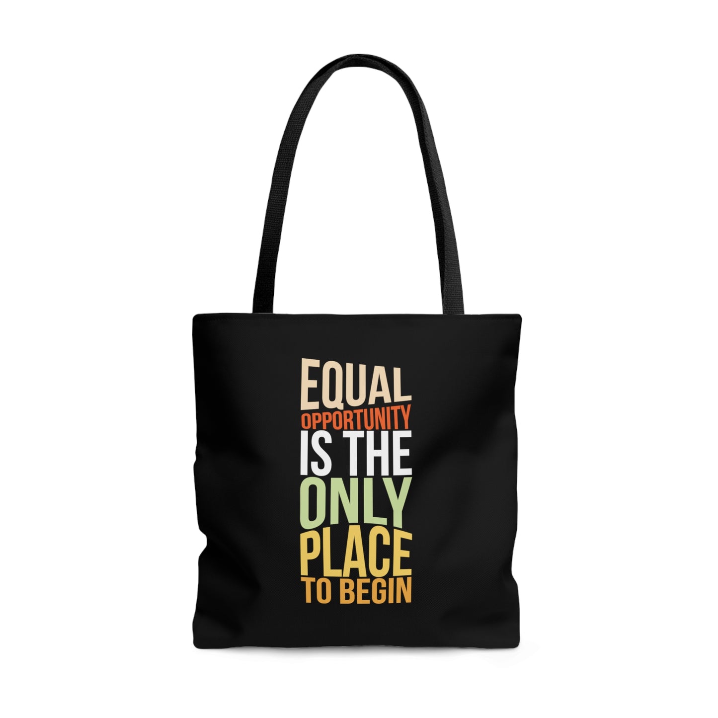 Equal Opportunity AOP Tote Bag