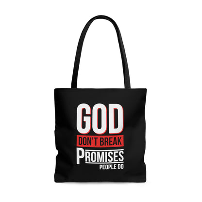 God Don't Break Promises AOP Tote Bag