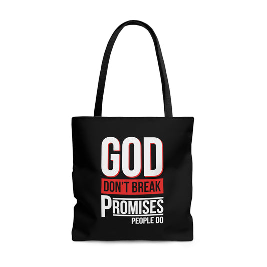 God Don't Break Promises AOP Tote Bag