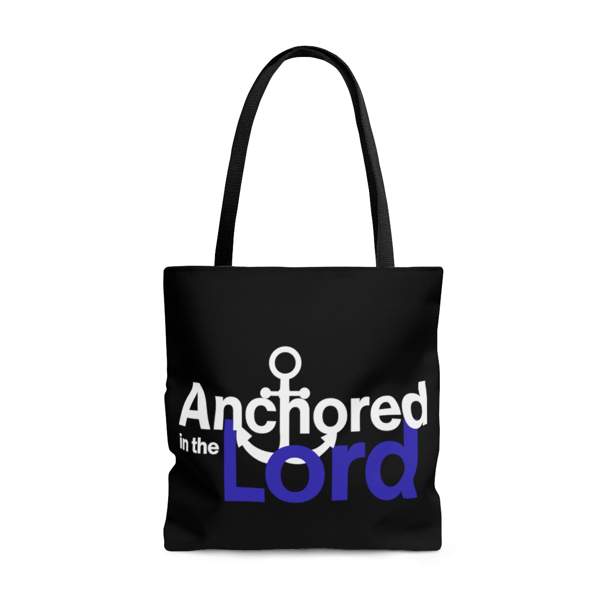 Anchored In The Lord AOP Tote Bag