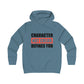 Character Not Color Defines You Girlie College Hoodie