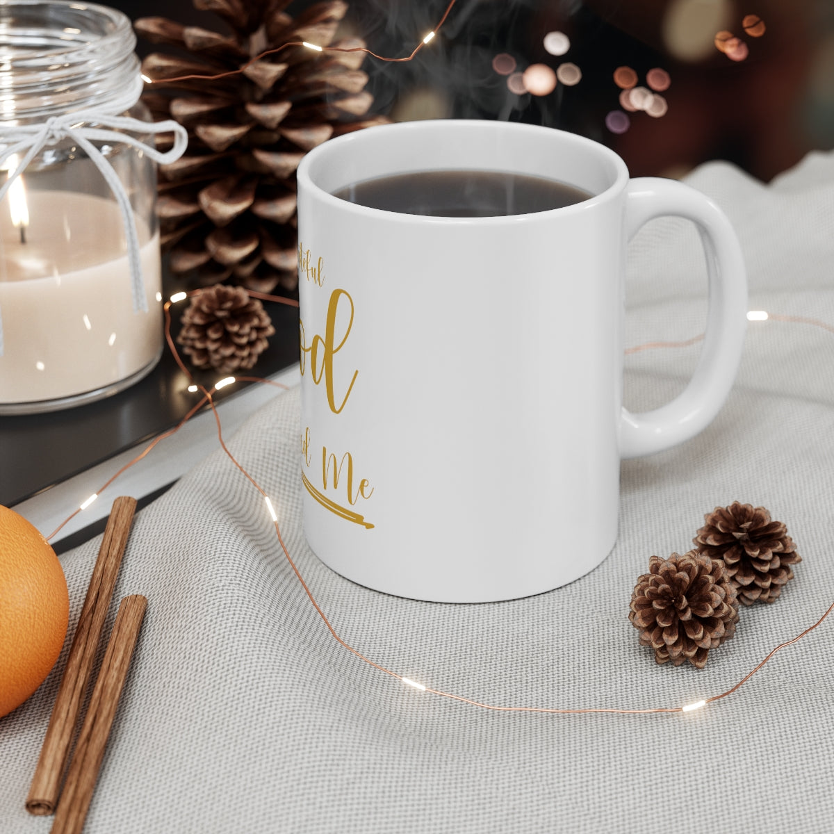 Grateful God Restored Me 11oz White Mug