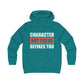 Character Not Color Defines You Girlie College Hoodie