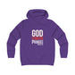 God Don't Break Promises Girlie College Hoodie