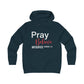 Pray Believe Anticipate Girlie College Hoodie
