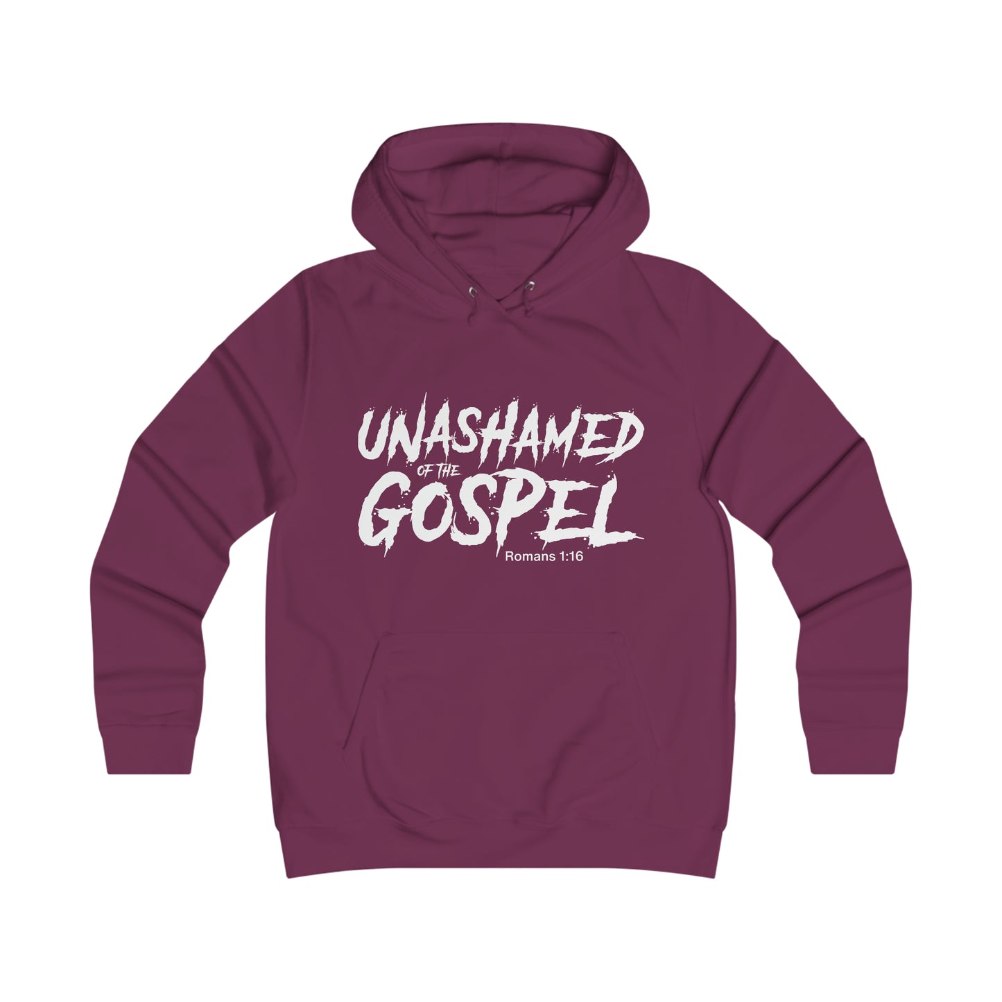 Unashamed of The Gospel Girlie College Hoodie