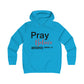 Pray Believe Anticipate Girlie College Hoodie