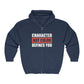 Character Not Color Defines You Unisex Heavy Blend™ Full Zip Hooded