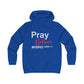 Pray Believe Anticipate Girlie College Hoodie