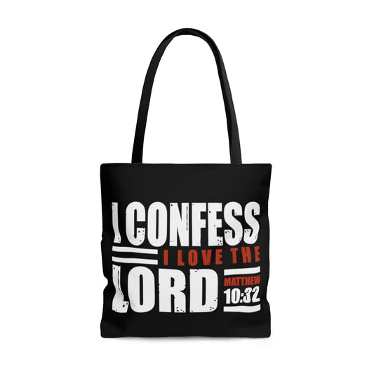 I Confess I Love The Lord AOP Tote Bag
