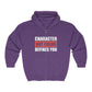 Character Not Color Defines You Unisex Heavy Blend™ Full Zip Hooded