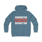 Character Not Color Defines You Girlie College Hoodie