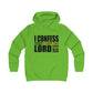 I Confess I Love The Lord Girlie College Hoodie
